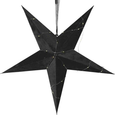 Noortrade Sametti paperitähti 60 cm musta | Alk. 19,95 €