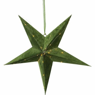 Noortrade Sametti paperitähti 60 cm vihreä | Alk. 14,50 €