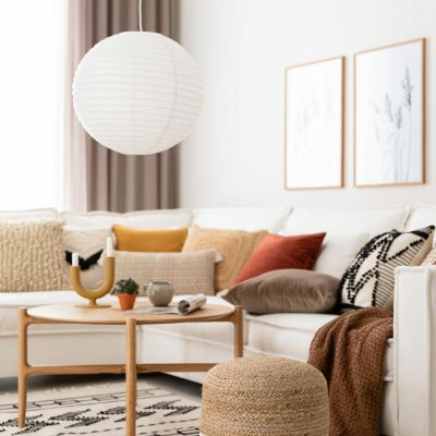 Nordlux Riisipaperi varjostin Ø48 cm valkoinen | Alk. 8,90 €