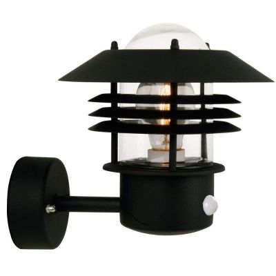 Nordlux - Vejers Seinävalaisin w/Sensor Black | Alk. 85,00 €