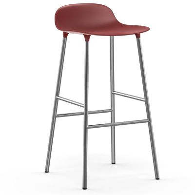 Normann Copenhagen Form baarituoli kromatut jalat 75 cm Punainen | Alk. 290,00 €