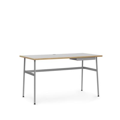 Normann Copenhagen Journal kirjoituspöytä Harmaa laminaatti, harmaat teräsjalat ja laatikko | Alk. 640,09 €
