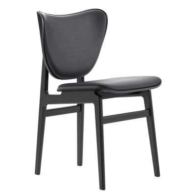 NORR11 Elephant tuoli nahkaisella istuimella mustaksi petsattu tammi Dunes anthracite | Alk. 1 034,90 €