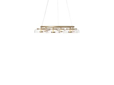 Nuura - Blossi 6 Kattokruunu Nordic Gold/Clear Nuura | Alk. 3 700,00 €