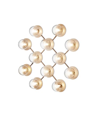 Nuura - Liila 12 Seinävalaisin/Kattovalaisin Nordic Gold/Optic Clear | Alk. 2 900,00 €