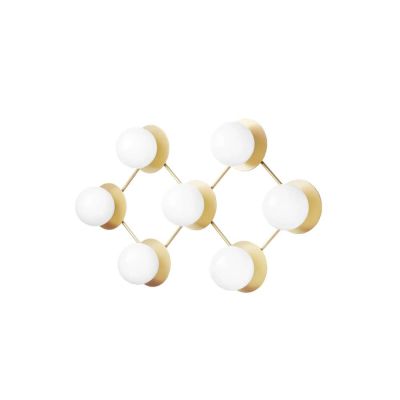 Nuura - Liila 7 Seinä-/Kattovalaisin Nordic Gold/Opal White Clear | Alk. 1 800,00 €