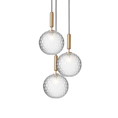 Nuura - Miira 3 Large Kattokruunu Brass/Optic Clear | Alk. 1 549,00 €