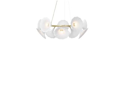 Nuura - Petalii 10 Kattokruunu White/Polished Brass Nuura | Alk. 3 900,00 €