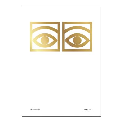 Olle Eksell Ögon juliste, kulta 50x70 cm | Alk. 100,09 €