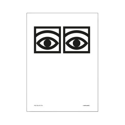Olle Eksell Ögon juliste, yksi silmäpari 21x29,7 cm (A4) | Alk. 37,00 €