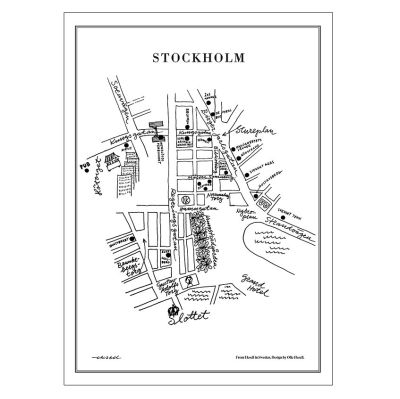 Olle Eksell Stockholm-juliste 50x70 cm | Alk. 50,00 €