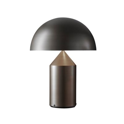 Oluce Atollo large 233 -pöytä-/lattiavalaisin metalli Satin bronze, large