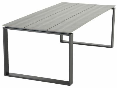 Outfit Martinus aintwood ruokapöytä 210x100 cm harmaa/musta | Alk. 449,00 €