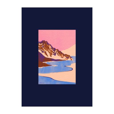 Paper Collective Blue Landscape -juliste 30 x 40 cm