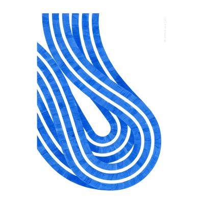 Paper Collective Entropy Blue 02 -juliste 50 x 70 cm | Alk. 38,00 €