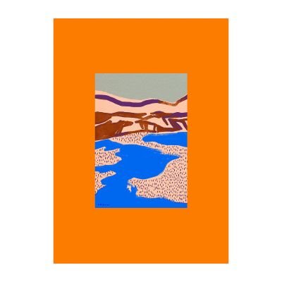 Paper Collective Orange Landscape -juliste 50 x 70 cm | Alk. 44,00 €