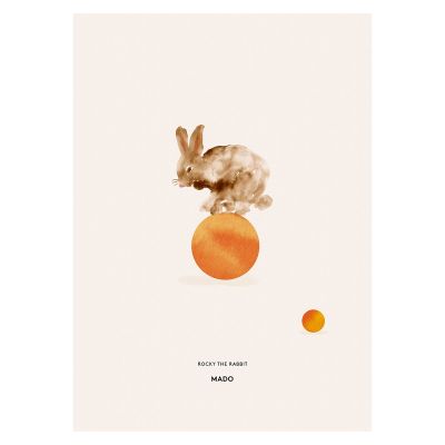 Paper Collective Rocky the Rabbit -juliste 50x70 cm | Alk. 45,00 €