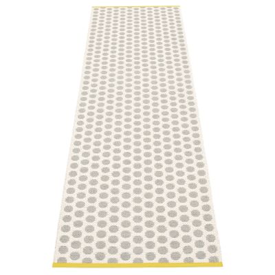 Pappelina, Noa matto 70x250 cm warm grey / vanilla / mustard stripe | Alk. 192,60 €