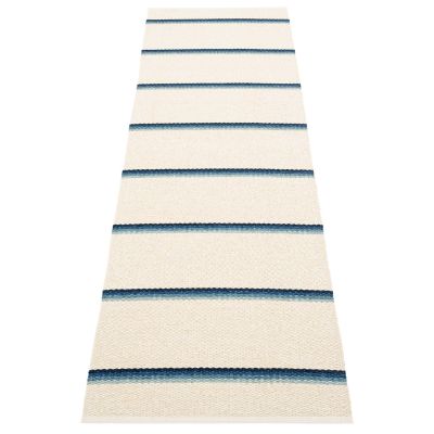 Pappelina, Olle matto 70x240 cm blue / background vanilla | Alk. 202,00 €