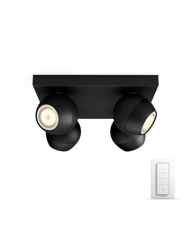 Philips Hue - Buckram Kattovalaisin Plate/Spiral White Amb. Black | Alk. 220,00 €