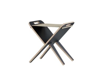 Piet Hein Sisustustuotteet - Klaburet Stool Black/Linen Piet Hein