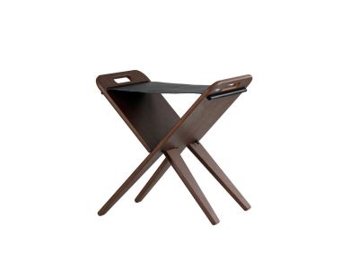 Piet Hein Sisustustuotteet - Klaburet Stool Walnut/Black Piet Hein