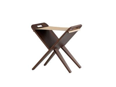 Piet Hein Sisustustuotteet - Klaburet Stool Walnut/Nature Piet Hein