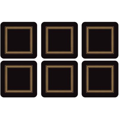 Pimpernel Classic-lasinaluset, musta 6 kpl | Alk. 19,00 €