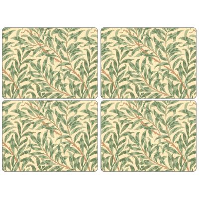 Pimpernel Willow Morrisin kuviolliset pöytätabletit, vihreä | Alk. 44,00 €