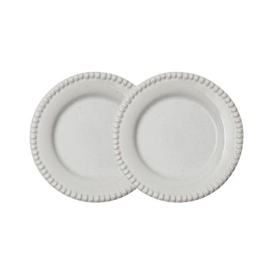 PotteryJo Daria leipälautanen Ø 18 cm, 2-pakkaus Cotton white shiny | Alk. 22,00 €