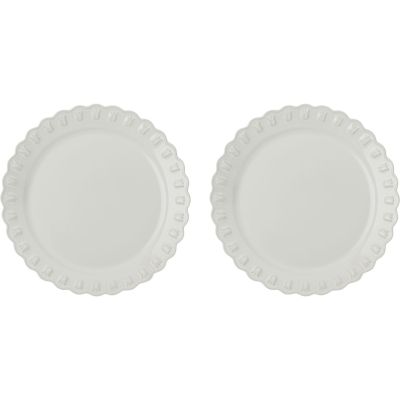 PotteryJo Tulipa lautanen 26 cm 2 kpl, valkoinen | Alk. 42,00 €