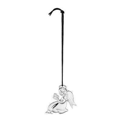 Rosendahl Karen Blixen enkeli ja kukkia joulukoriste 7,5 cm Hopeoitu