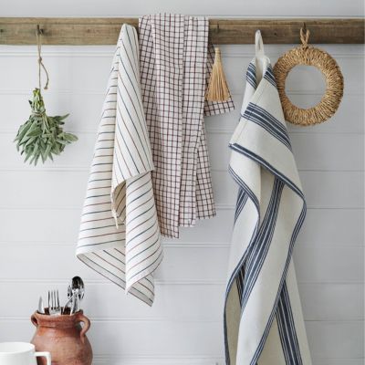 Rosendahl Textiles keittiöpyyhe 50x70 cm, sininen/terracotta | Alk. 6,00 €