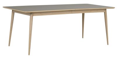 Rowico Dawsone jatkettava ruokapöytä 200x90+45 cm harmaa/valkopesty tammi | Alk. 1 099,00 €