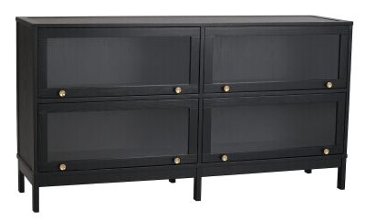 Rowico Kilmore 4 ovinen kaappi 150x80 musta tammi | Alk. 1 295,00 €