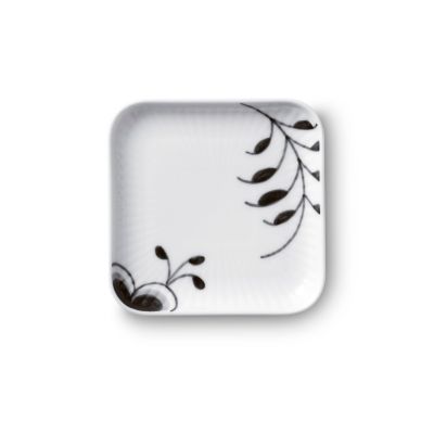 Royal Copenhagen Black Fluted Mega neliskulmainen lautanen 9x9 cm | Alk. 40,90 €