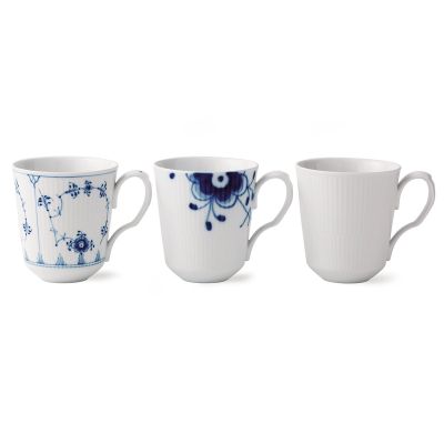 Royal Copenhagen Lahjasetti History Mix korvalliset mukit 3-pakkaus 37 cl | Alk. 101,10 €