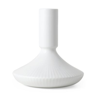 Royal Copenhagen White Fluted kynttilänjalka 12 cm Valkoinen | Alk. 57,70 €