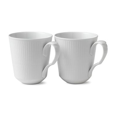 Royal Copenhagen White Fluted -muki 2-pakkaus 37 cl | Alk. 41,60 €
