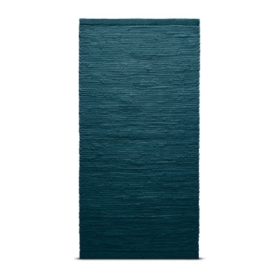Rug Solid Cotton matto 65 x 135 cm Petroleum (petrolinsininen)