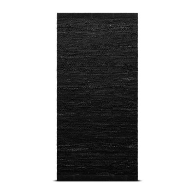 Rug Solid Leather matto 60 x 90 cm black (musta) | Alk. 30,00 €