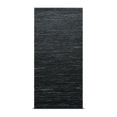 Rug Solid Leather matto 60 x 90 cm dark grey (tummanharmaa)