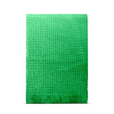 Rug Solid Stockholm puuvillapeitto 130x180 cm Racing green | Alk. 46,00 €