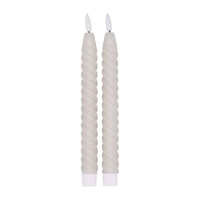 Scandi Essentials Twisted LED-kynttilä 25 cm 2-pakkaus Beige | Alk. 18,00 €
