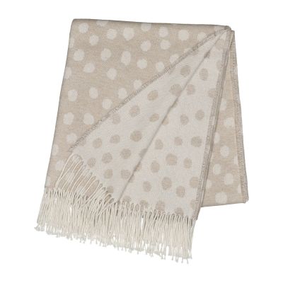 Scandi Living Droplets puuvillapeite 130 x 185 cm Beige | Alk. 41,03 €