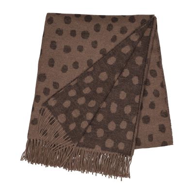 Scandi Living Droplets puuvillapeite 130 x 185 cm Ruskea | Alk. 47,40 €