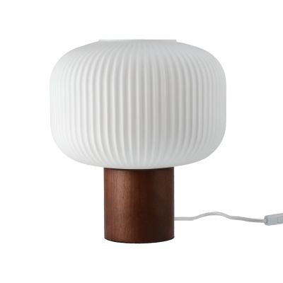 Scandi Living Fair pöytävalaisin 34,5 cm Huurrelasi-tummaksi petsattu saarni