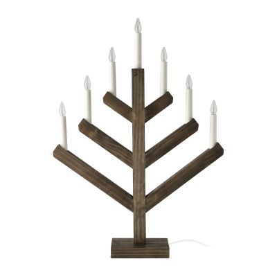 Scandi Living Pine adventtikynttilänjalka 62 cm Tummapetsattu