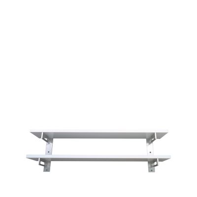 Scherlin Kenkähylly 7 Valkoinen, seinä, alumiini, 2 tasoa | Alk. 519,00 €