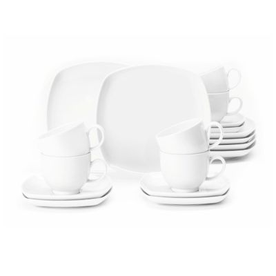 Seltmann Weiden Lido kahviastiasto nelikulmainen 18 osaa Valkoinen | Alk. 104,00 €